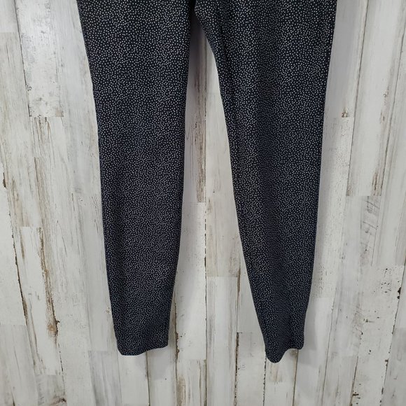 5/$25 Old Navy Womens Leggings XS Black Polka Dot Stretch Q3 - Picture 3 of 5